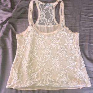 Cream lace blouse 🥠